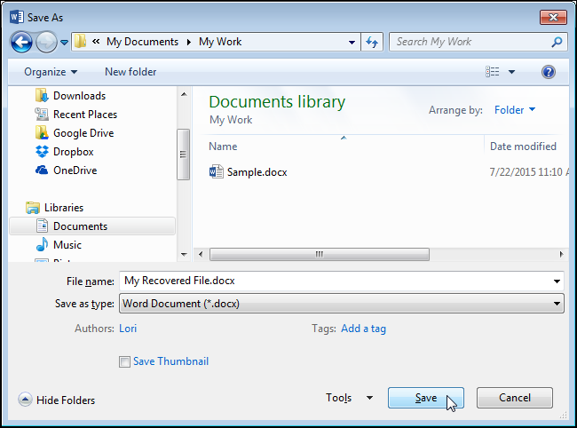 How to Use AutoRecover to Automatically Save Your Word Documents and ...