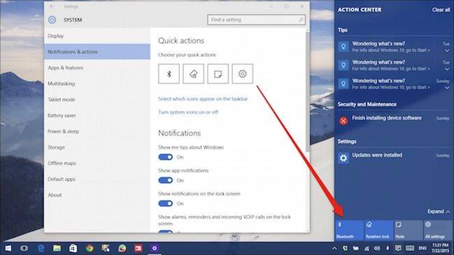 How to Use and Configure the New Notification Center in Windows 10