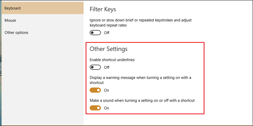 Accessibility Control Keys How to Manage Accessibility Features in Windows 10