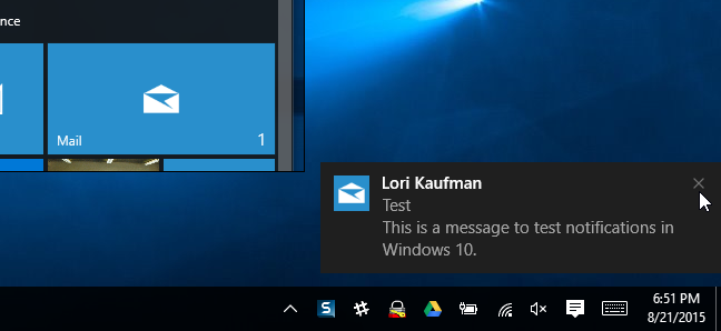 How to Enable and Disable Email Notifications in Windows 10