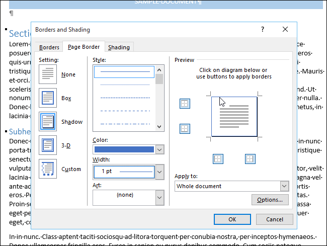 How to Add a Border to an Entire Page in Word