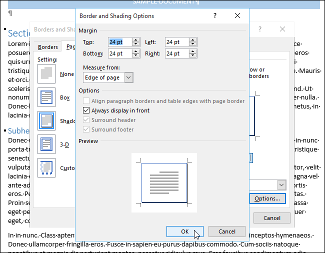 How to Add a Border to an Entire Page in Word
