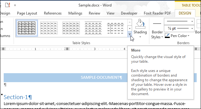 Table Borders Word Rounded How to Add Borders to or Change Borders on a Table in Word