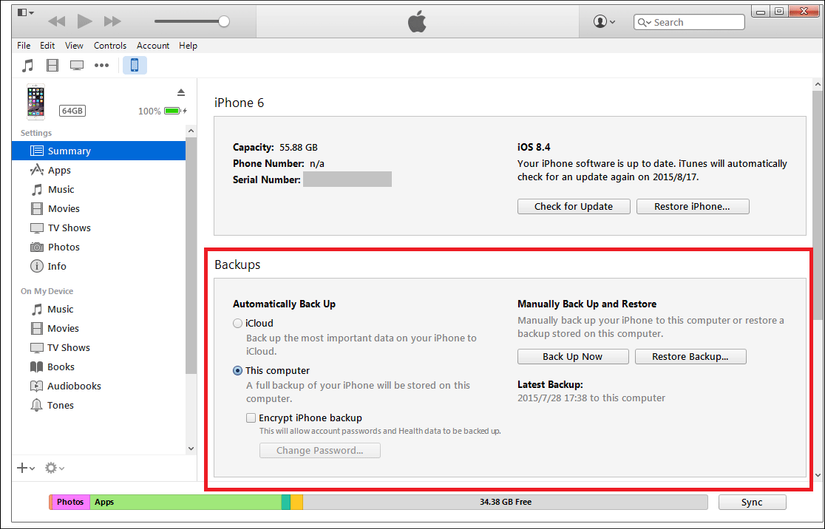Iphone Backup Roun How to Manually Backup Your iPhone (in Preparation for iOS 9)
