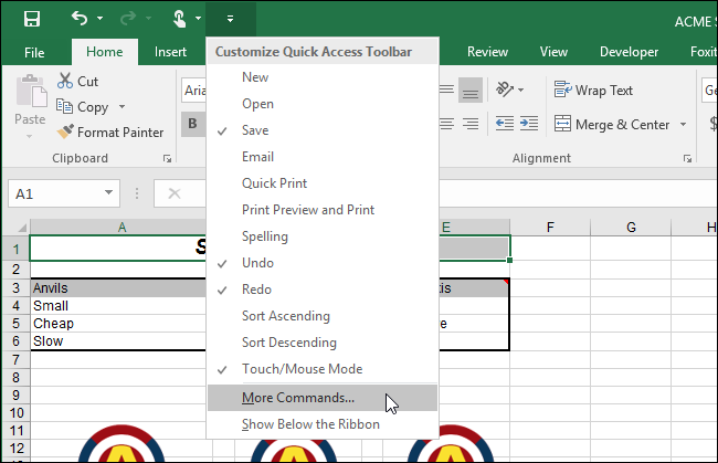 Excel Add Command How to Add a Macro to the Quick Access Toolbar in Office
