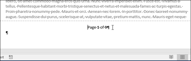 How to Insert Page X of Y into a Header or Footer in Word