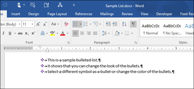 How to Customize the Bullets in a Bulleted List in Word