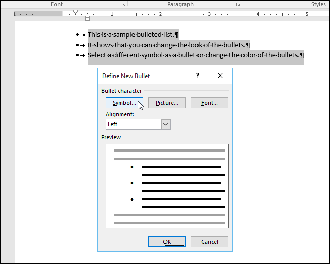 Bullets In Computer How to Customize the Bullets in a Bulleted List in Word