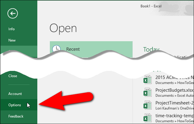 How to Change the Behavior of the Enter Key in Excel