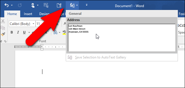 How to Quickly Insert Blocks of Text in Microsoft Word with AutoText