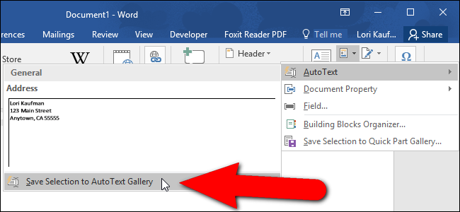 How to Quickly Insert Blocks of Text in Microsoft Word with AutoText