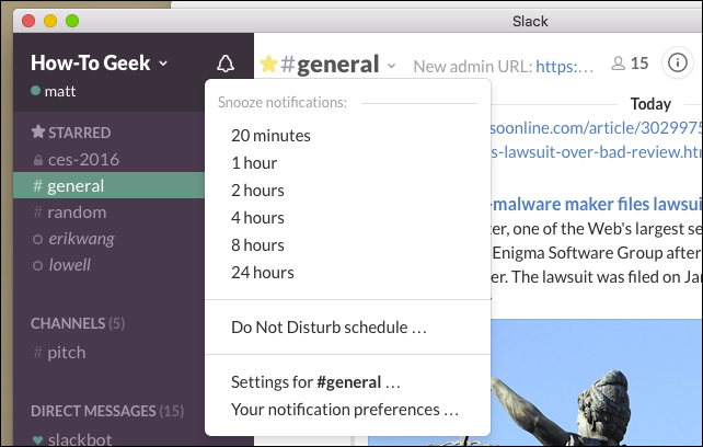How to Manage Slack's Notification and Do Not Disturb Settings