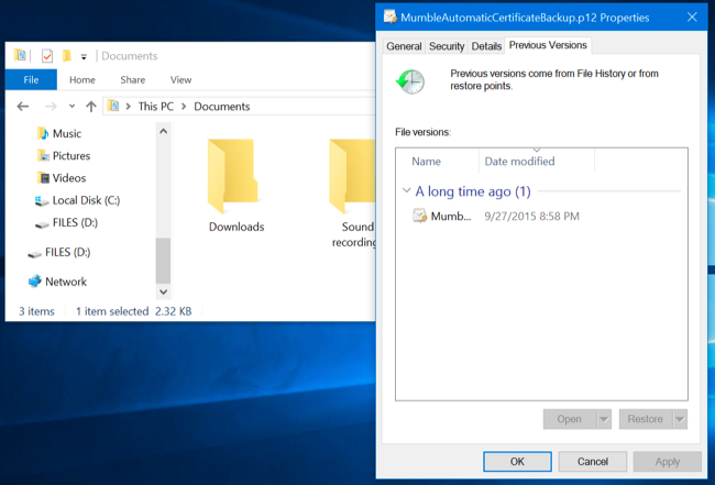 File History Service How to Use Windows' File History to Back Up Your Data