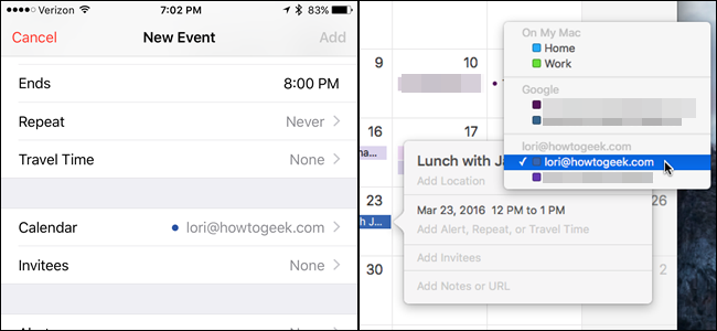 How to Set the Default Calendar for New Appointments in iOS and OS X