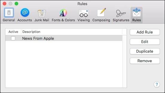 How to Set Up Rules in Apple Mail