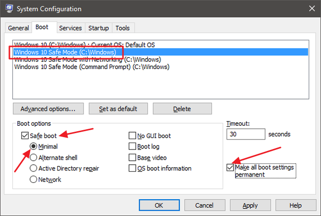 How to Add Safe Mode to the Windows 10 Boot Menu