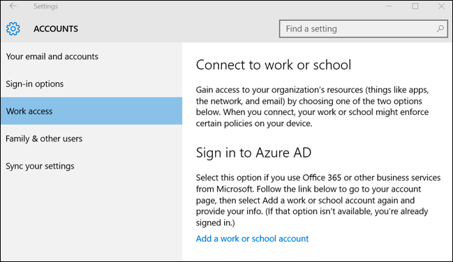 Create Work Account How to Add a Work or School Account to Windows with Work Access