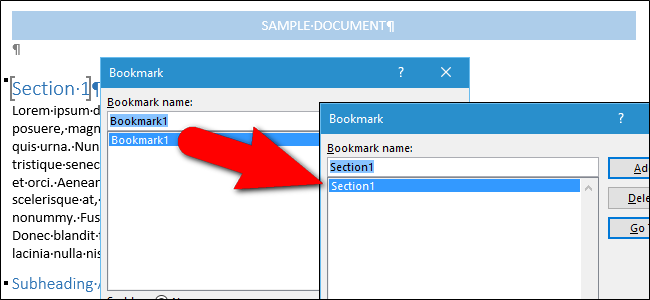 How to Rename a Bookmark in Microsoft Word Using a Free Add-in