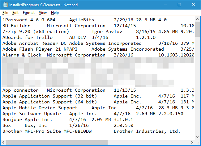 How to Create a List of Your Installed Programs on Windows