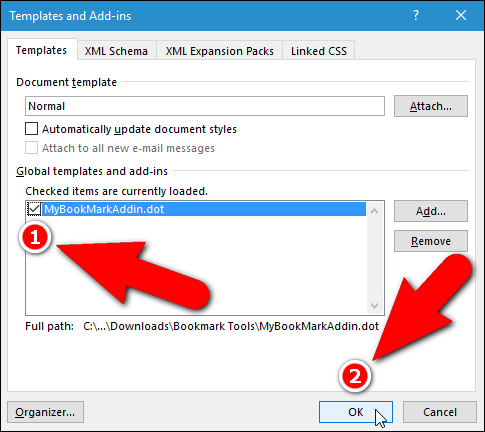 How to Rename a Bookmark in Microsoft Word Using a Free Add-in