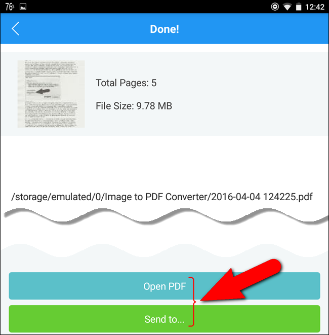 How to Combine Multiple Images into a PDF File on Android