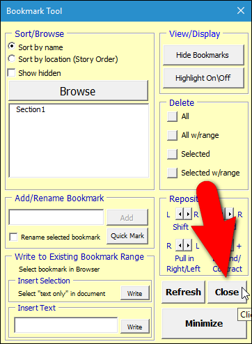 How to Rename a Bookmark in Microsoft Word Using a Free Add-in