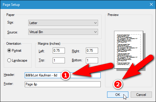Notepad Header Line How to Customize or Remove the Headers and Footers of a Notepad Text File