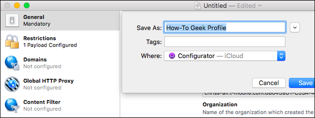 How to Create an iOS Configuration Profile and Alter Hidden Settings