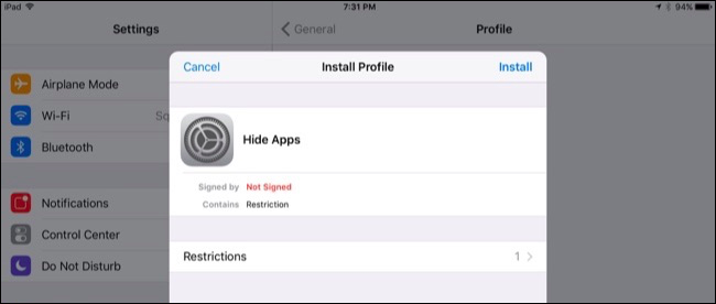 How to Create an iOS Configuration Profile and Alter Hidden Settings