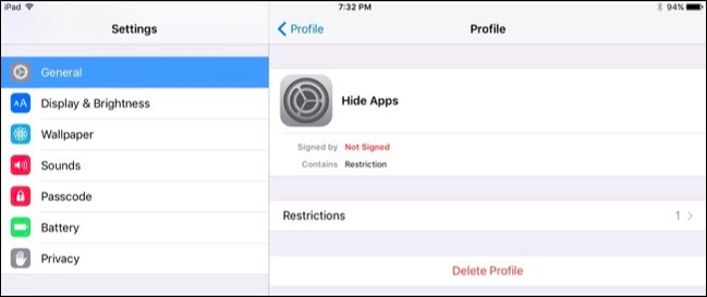How to Create an iOS Configuration Profile and Alter Hidden Settings
