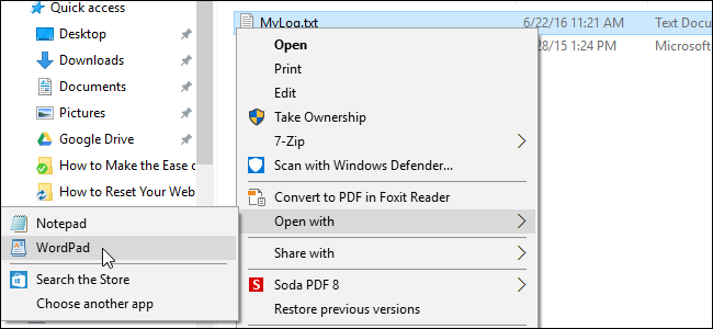 How to Fix the Missing "Open with" Option on the Windows 10 Right-Click ...