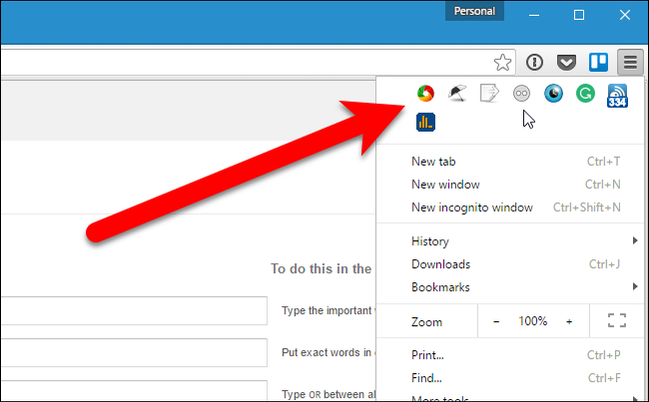 How to Rearrange or Hide the Extension Buttons on the Chrome Toolbar