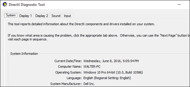 Mini Directx Test Program How to Use the DirectX Diagnostic in Windows