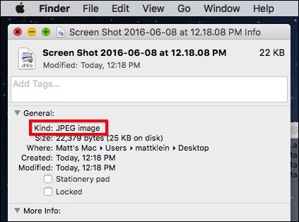 How to Change the Screenshot File Type in OS X