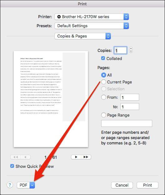 Mac Computer Pdf Option How to Create a PDF File on a Mac
