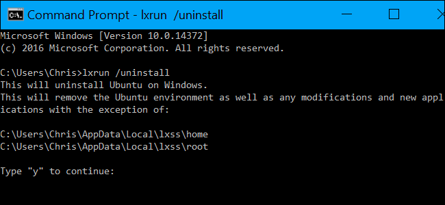 How To Uninstall Ubuntu Using Powershell How to Uninstall (or Reinstall) Windows 10's Ubuntu Bash Shell