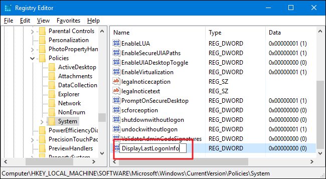 How to See Previous Logon Information on the Windows Sign In Screen