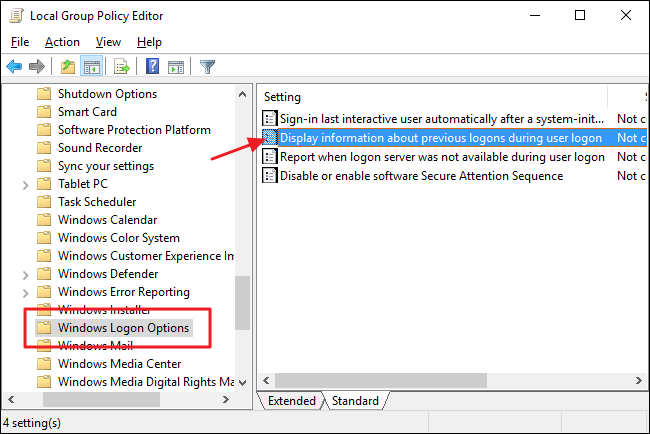 How to See Previous Logon Information on the Windows Sign In Screen