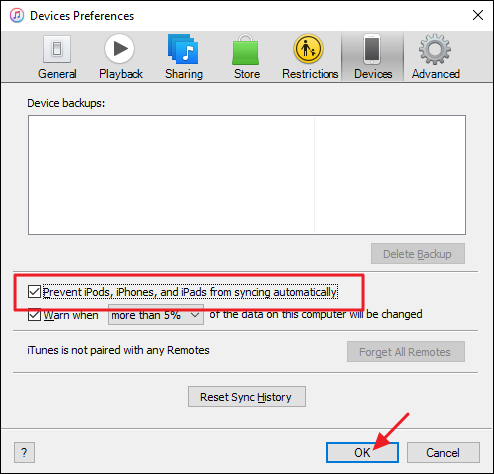 How to Stop iTunes from Automatically Syncing with an iOS Device