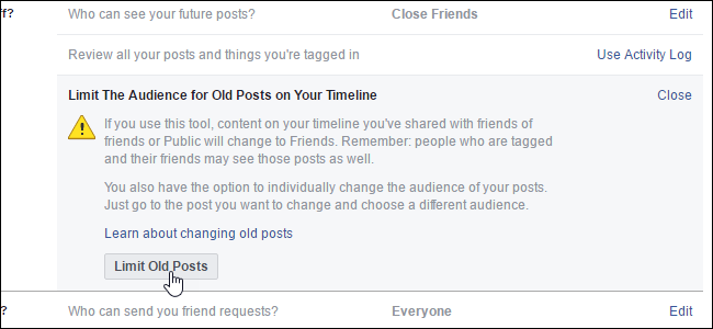 How to Make All Your Past Facebook Posts More Private