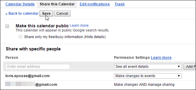 How to Share a Google Calendar with Other People