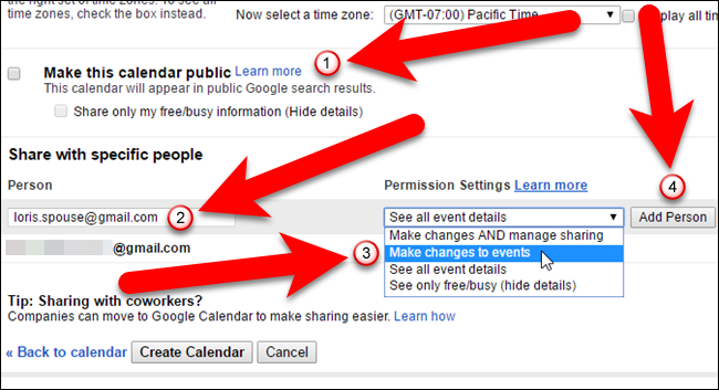 How to Share a Google Calendar with Other People