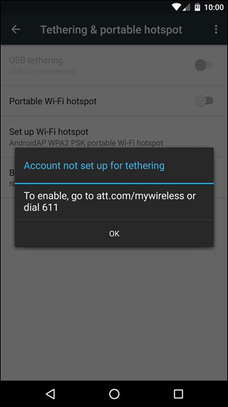 How to Use Android's Built-In Tethering When Your Carrier Blocks It