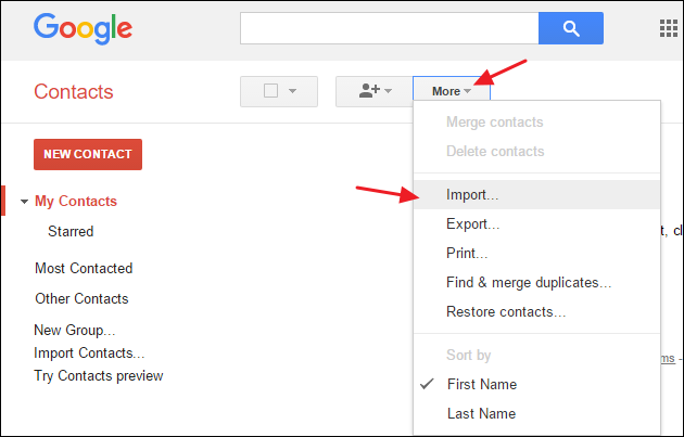 How to Transfer Contacts Between Google Accounts