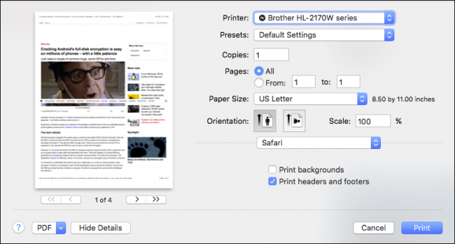How to Show the Expanded Print and Save Dialogs in OS X by Default