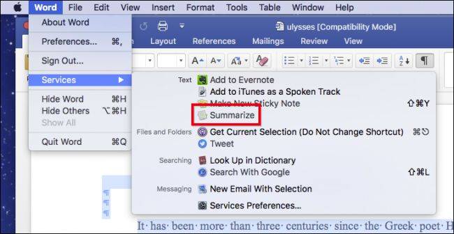 How to Get a One-Click Summary of Long-Winded Documents on macOS