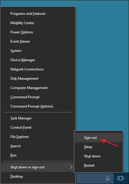Win7 Sign Out How to Log Out in Windows 8 and 10