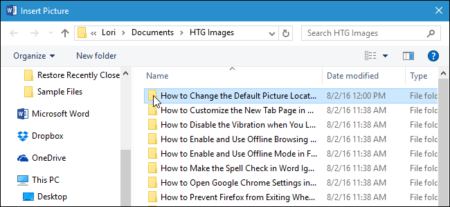 How to Change the Default 