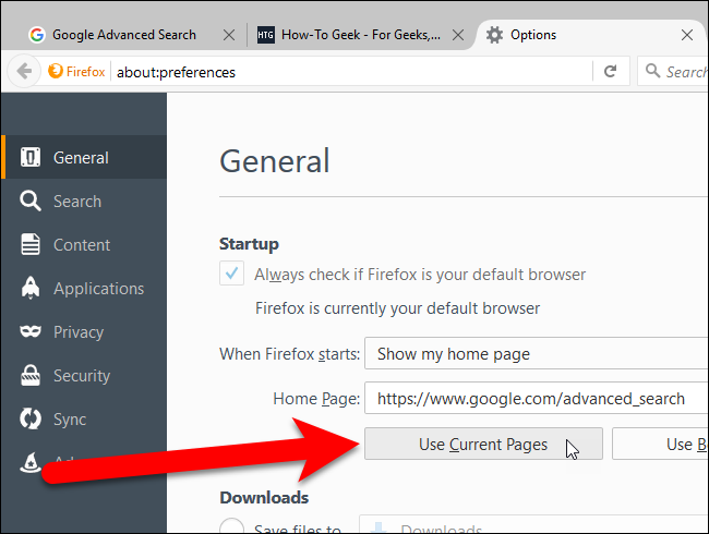 How to Open a Specific Set of Webpages When You Start Your Browser