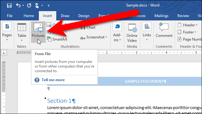 How to Change the Default "Insert Picture" Location in Microsoft Word